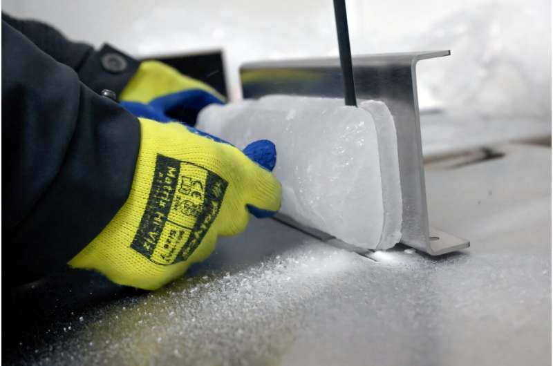 Ice samples will be sent to specialised labs in France and China for dating . Ice samples will be sent to specialised labs in France and China for dating