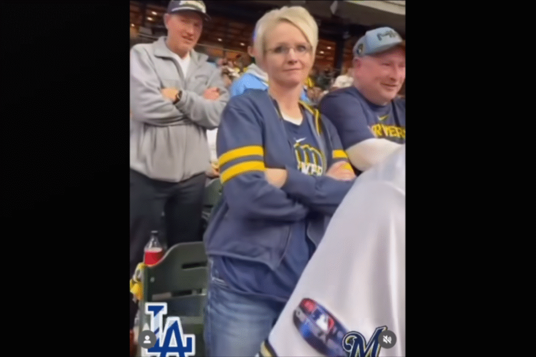 Brewers fan loses job and is banned from stadium for life after being named by internet as spectator saying ‘Call ICE’ on Dodgers fan