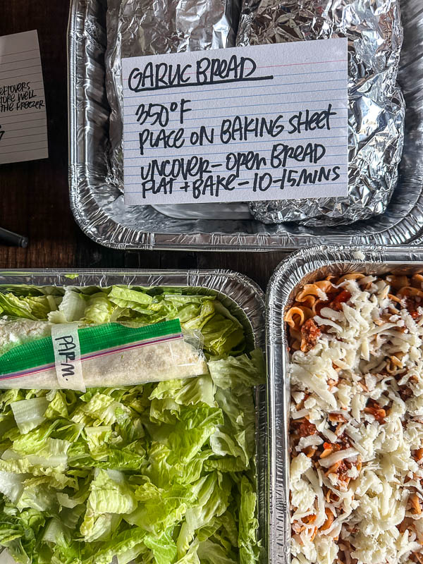 Meal Train Food- a meal to go by Tracy Benjamin of Shutterbean.com