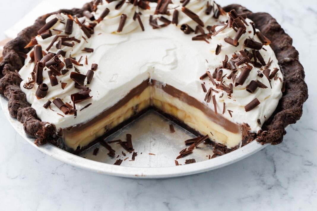 Chocolate Banana Cream Pie | Love and Olive Oil