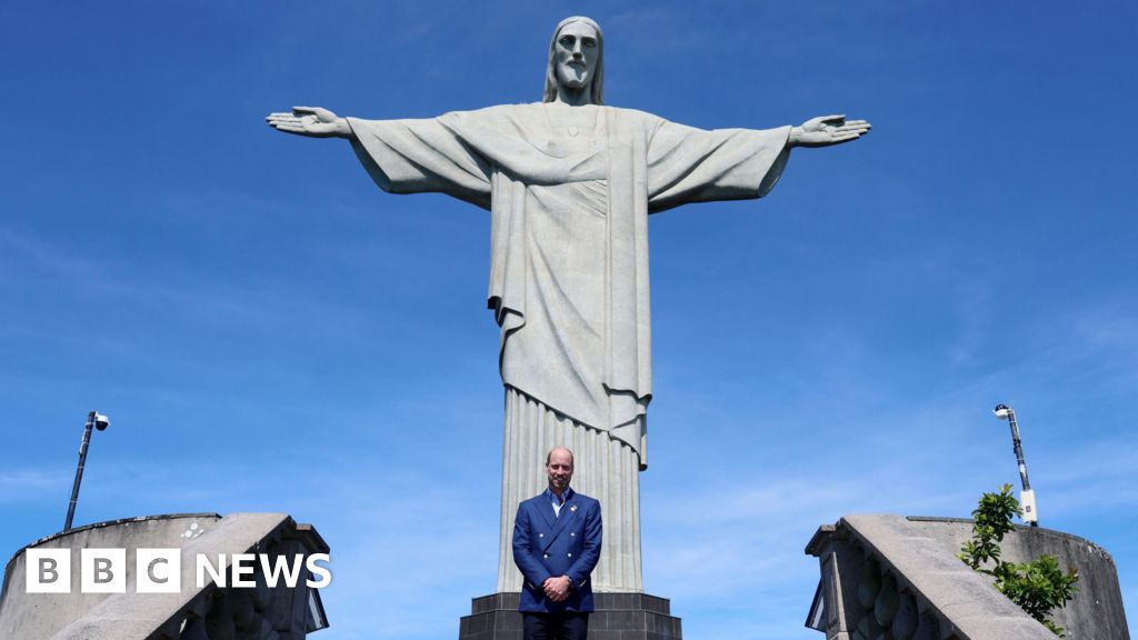 William follows in mother Diana’s footsteps with Rio statue photo