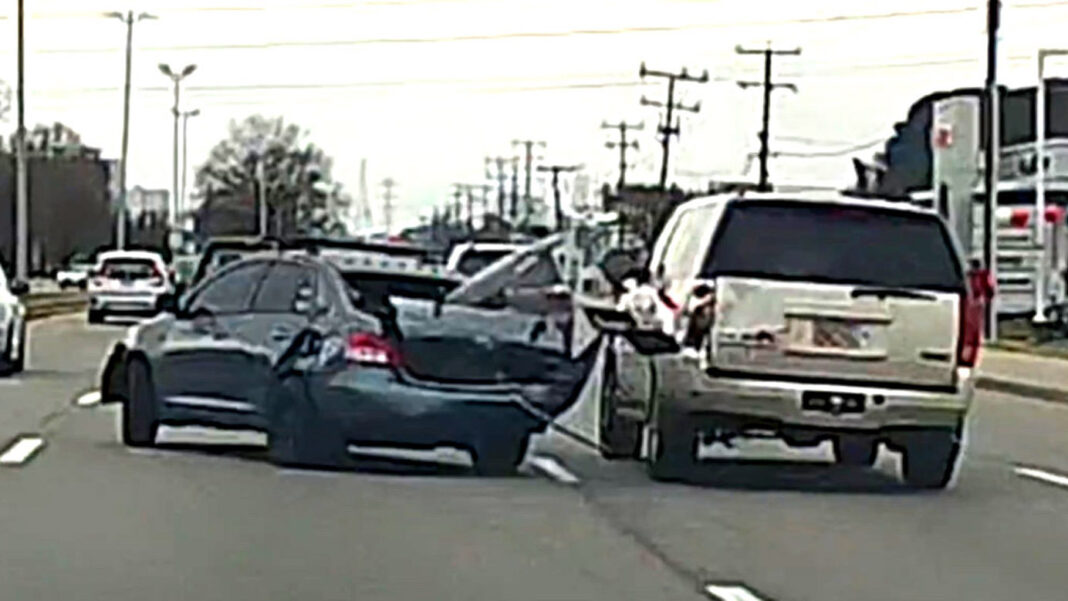 He Raced A Motorcycle In A Toyota With Kids Reportedly Inside And A Cop Right Behind