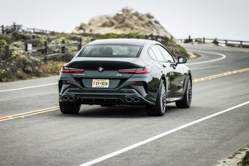 The rear end of the BMW ALPINA B8 Gran Coupe