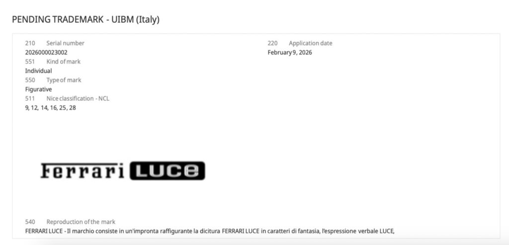 Ferrari Breaks Its Silence On Luce Trademark Rights After Mazda Filing