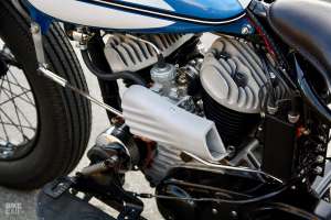 Going out with a bang: the last custom Harley from Jamesville, a WLA bobber.