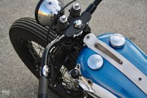 Going out with a bang: the last custom Harley from Jamesville, a WLA bobber.