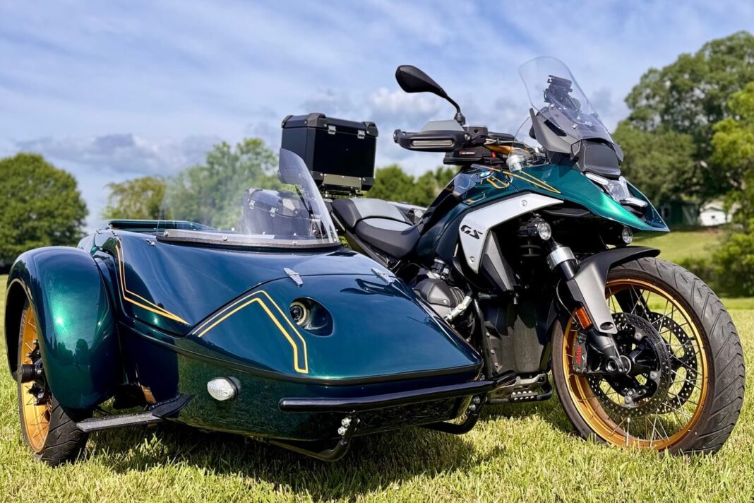 2024 BMW R1300GS Adventure Option 719 Tramuntana w/Hannigan Motorsports Sidecar for sale on BaT Auctions – ending August 2 (Lot #255,491)