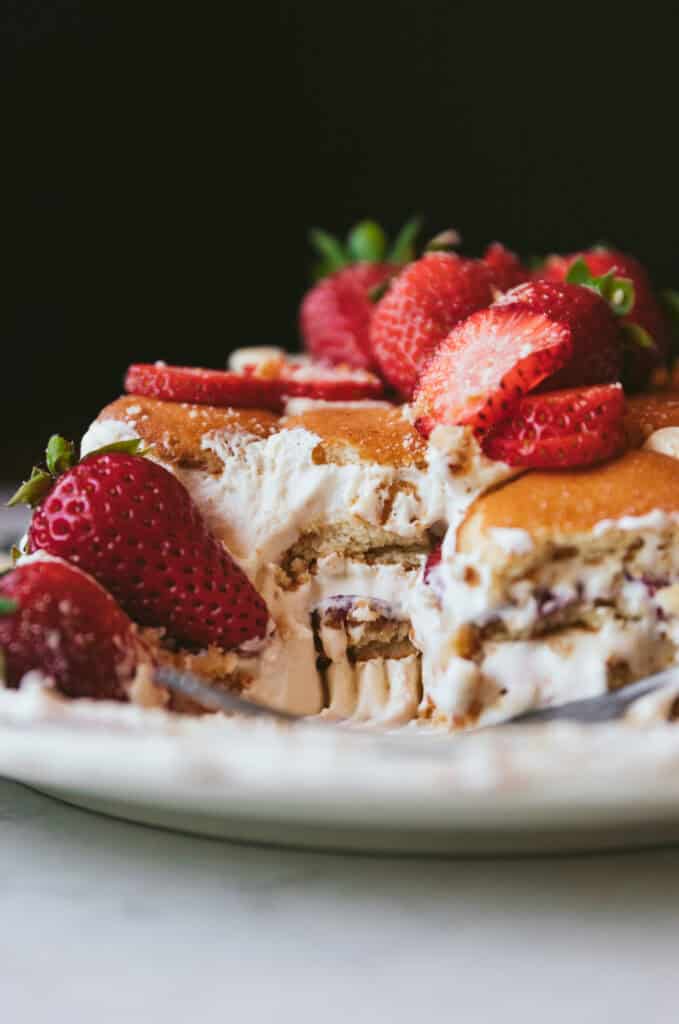 Strawberry Malt Icebox Cake Strawberry Malt Icebox Cake
