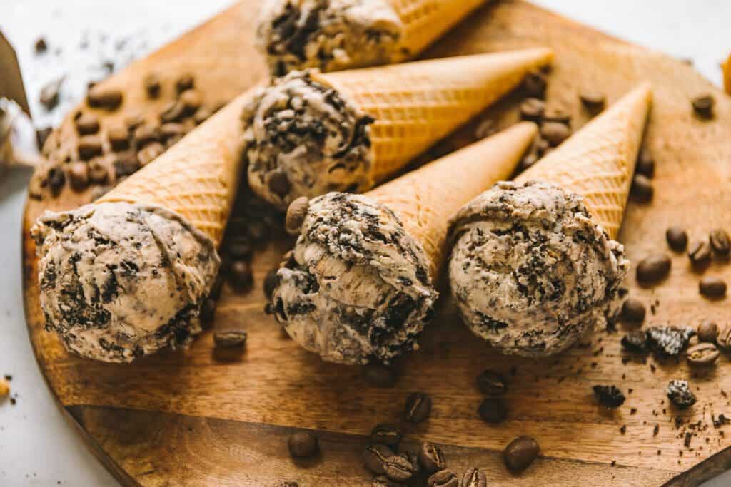 ice cream cones ready for a party