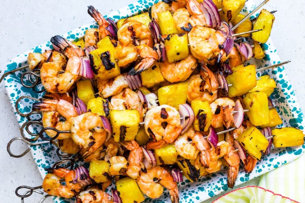 Shrimp and Pineapple Skewers – Skinnytaste