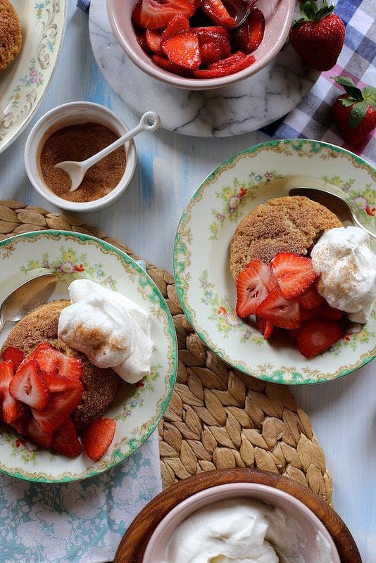 Snickerdoodle Strawberry Shortcakes strawberry shortcake