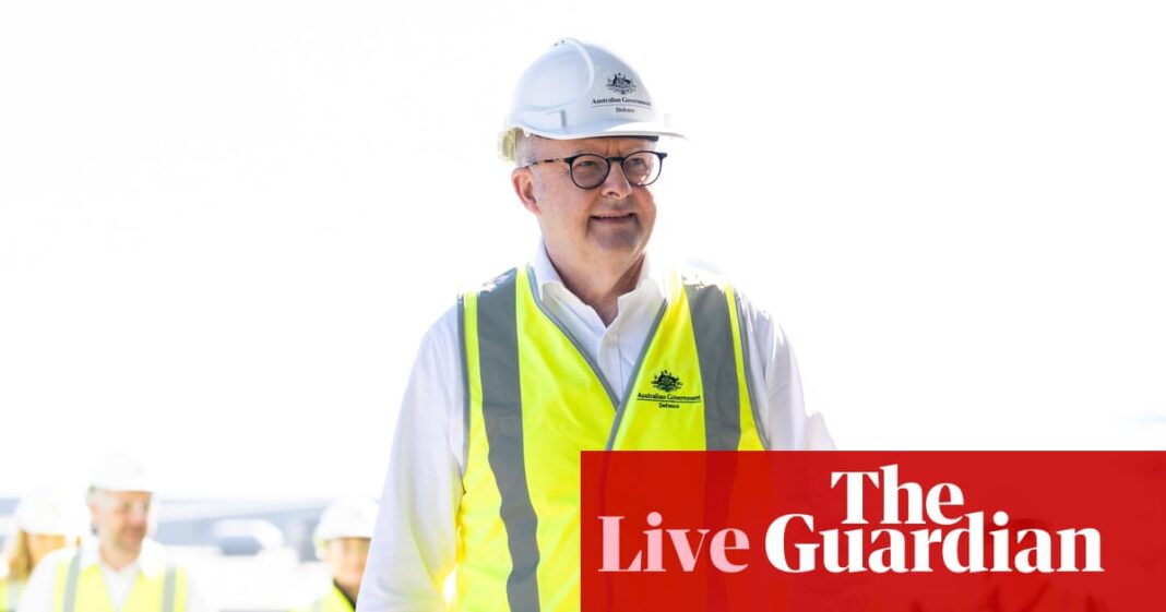 Australia news live: PM dubbed ‘WA’s daddy’ over Blue Poles and GST promises; home ownership for young people back to 1940s levels | Australia news