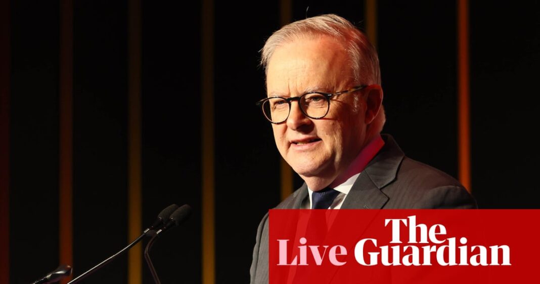 Australia news live: ‘we owe it to history’ to defeat One Nation, PM tells Labor faithful; man dies after falling from eighth-floor balcony in Sydney | Australia news