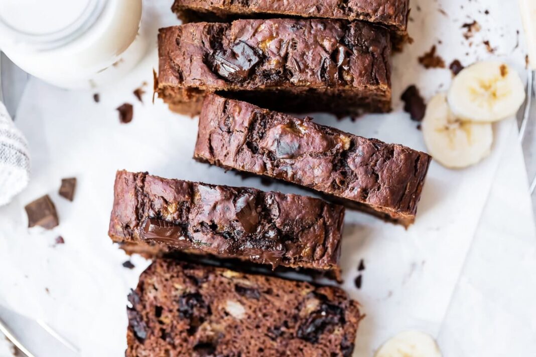 Chocolate Banana Bread Recipe (Moist and Easy)