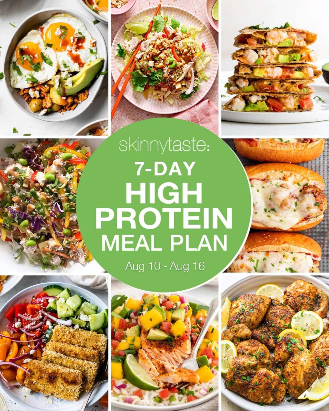 7 Day High Protein Diet Meal Plan