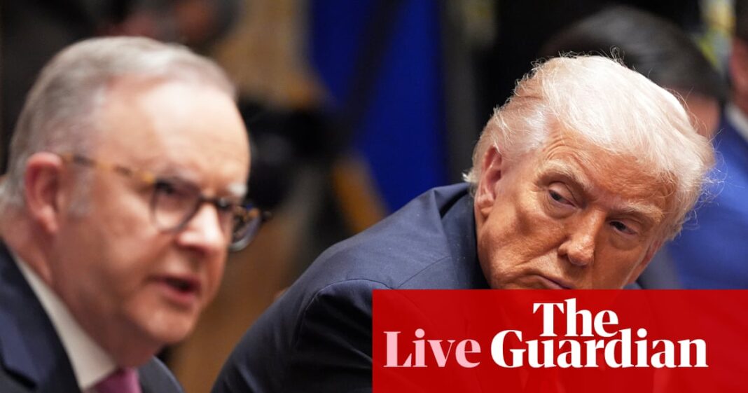 Politics live: Trump administration warns Australia after social media algorithm reform; Albanese mourns ‘true one-off’ in d’Alpuget | Australian politics
