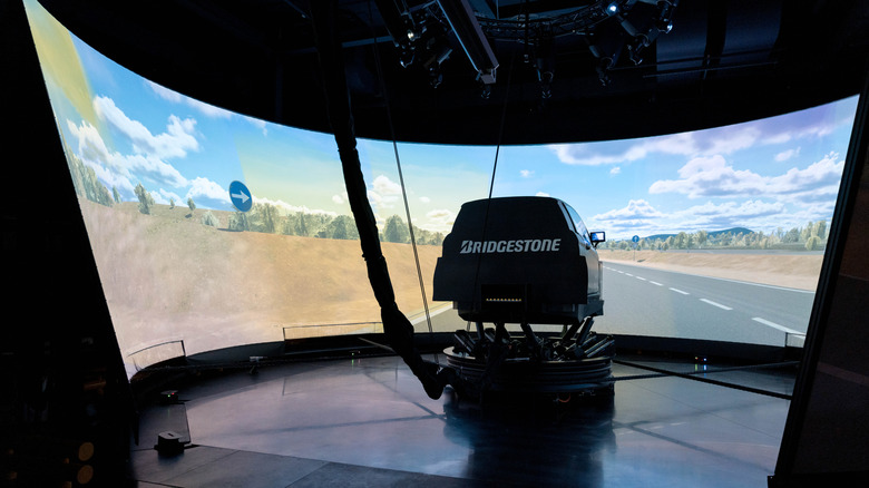 Bridgestone's driver-in-the-loop simulator