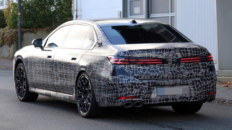 The rear of the new BMW 7-Series-based Alpina